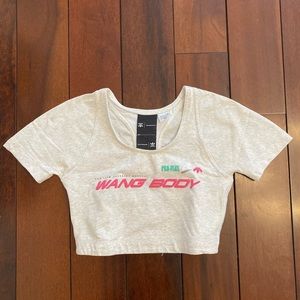 Alexander wang x adidas built in bra top size medium